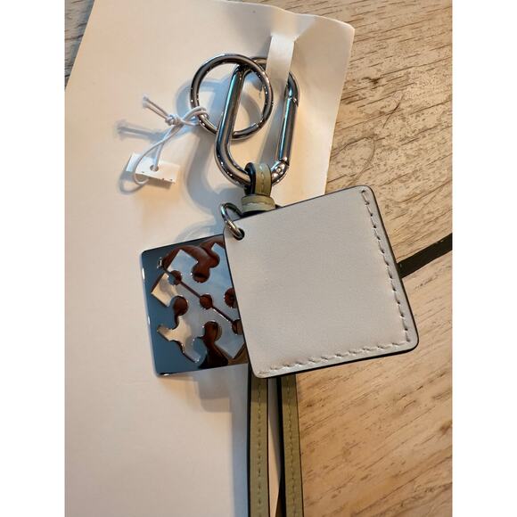 New Tory Burch T MONOGRAM LOGO KEY RING/FOB - Picture 4 of 5